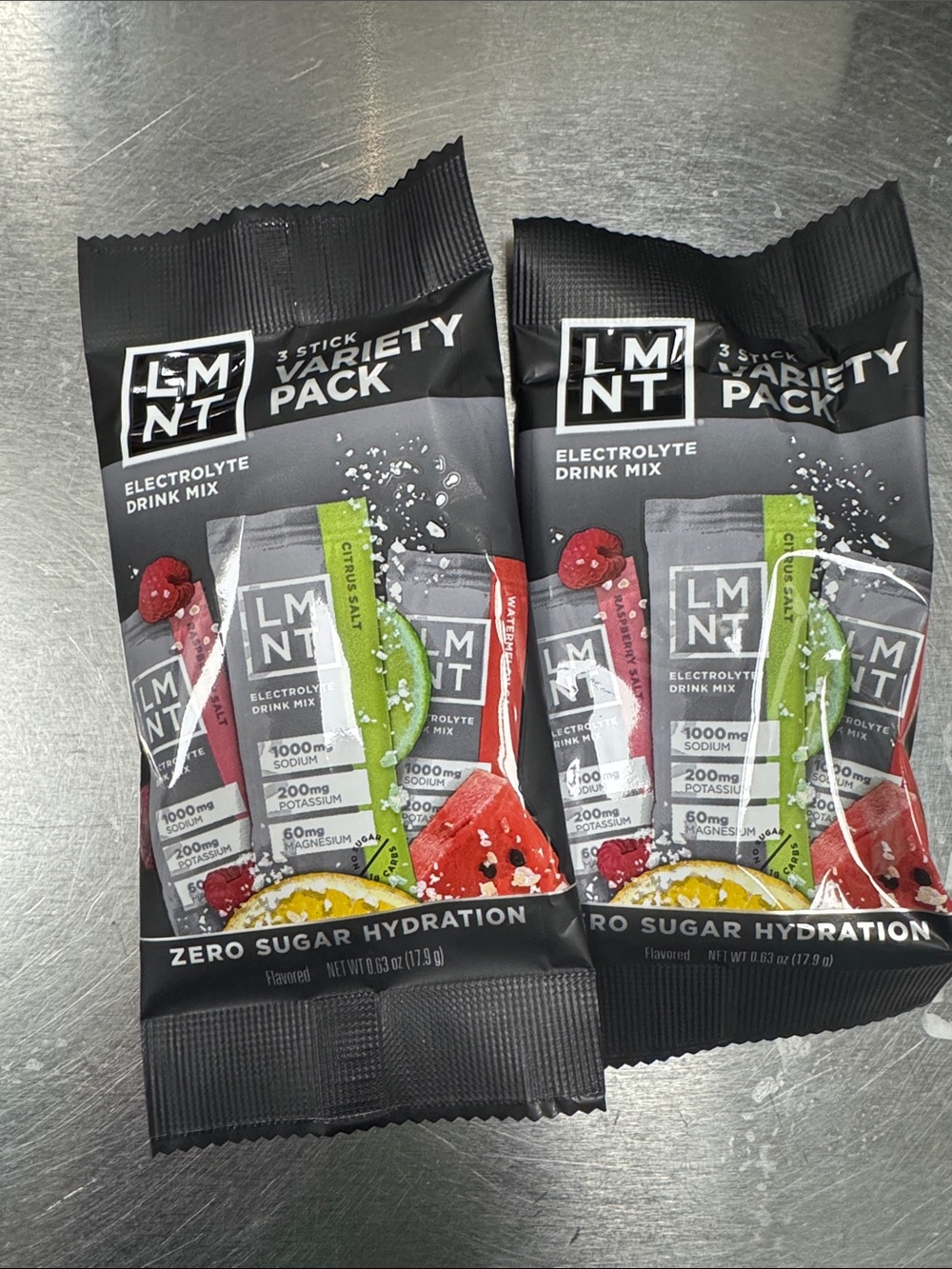 LMNT Electrolyte Drink Mix Variety 5 three packs!